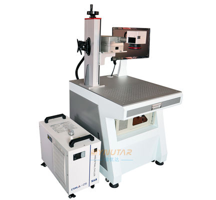 Máy đánh dấu laser tia cực tím loại bàn cho gỗ / kim loại công nghiệp 3W
