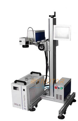 Máy đánh dấu laser tự động kim loại 50Hz Máy in tia laser sợi laser 50W
