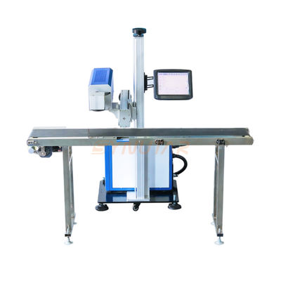Máy đánh dấu laser tự động 100W mạnh mẽ Fiber / CO2 / UV Flying Laser
