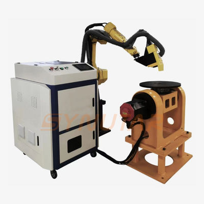 Máy rửa bằng laser xung bề mặt kim loại 500W cánh tay robot tự động