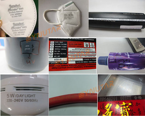 Máy đánh dấu laser tự động tốc độ cao 50Hz 20W cho túi đóng gói