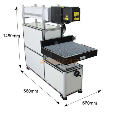 Máy đánh dấu laser CO2 AC220V 50Hz 10A cho môi trường làm việc nhiệt độ 0-45C
