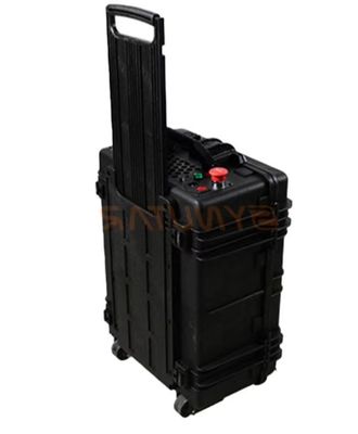 Máy làm sạch laser sợi lạnh bằng không khí di động với phạm vi quét 100mm * 100mm