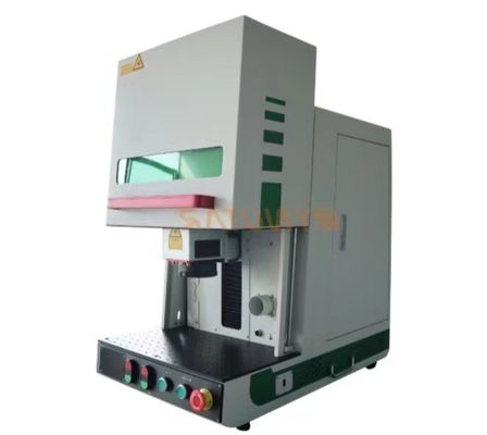 Máy đánh dấu laser sợi bàn lạnh bằng không khí 1064nm với độ cao ký tự 0,2mm